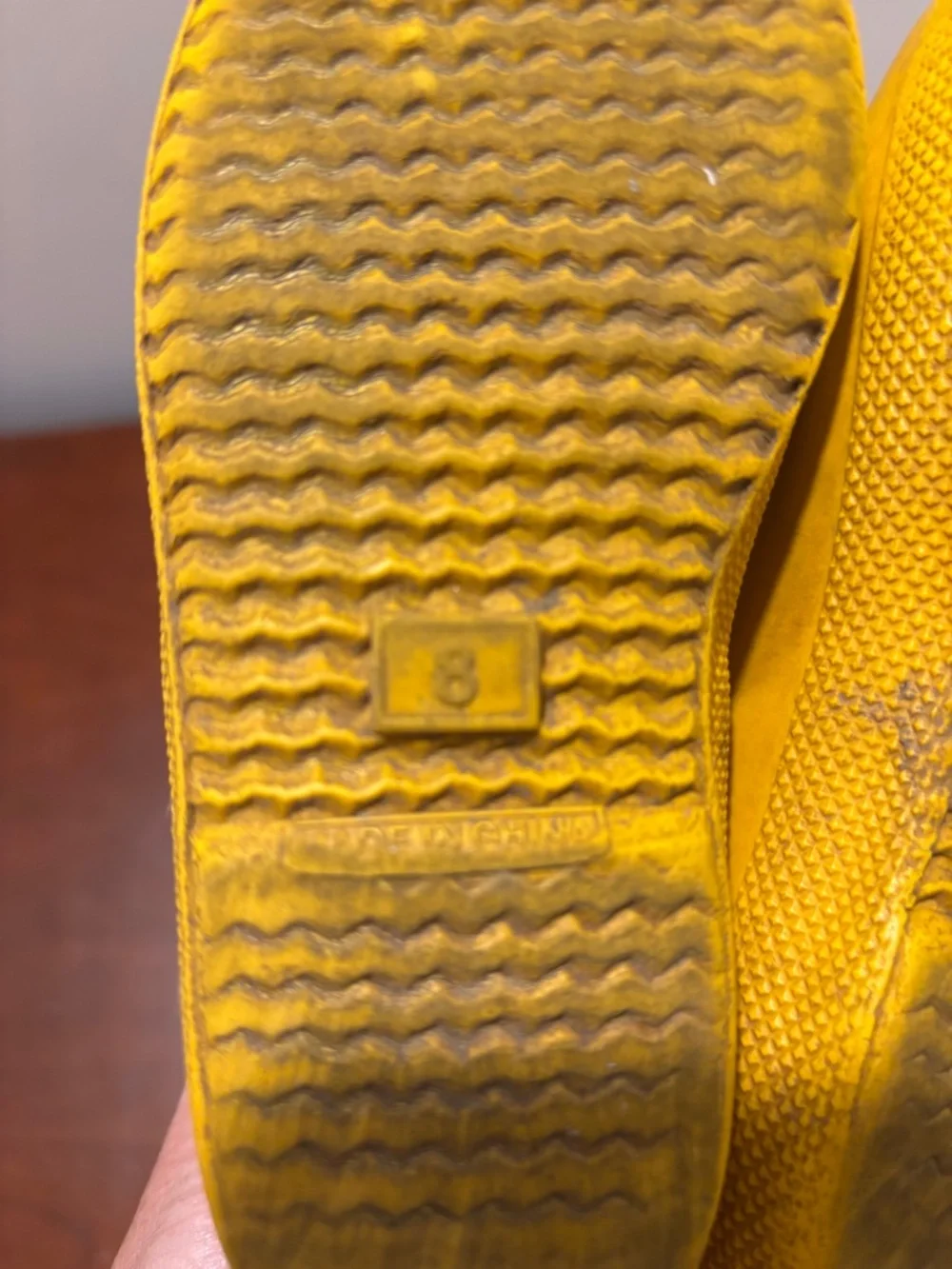 Hunter Kids Rain Boots Yellow UK Size 8 US size 9